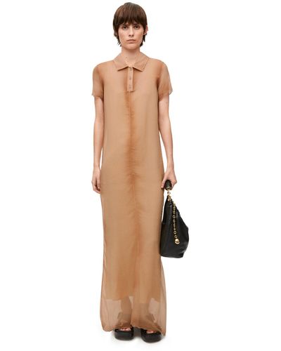 Loewe Luxury Polo Dress In Silk For - White