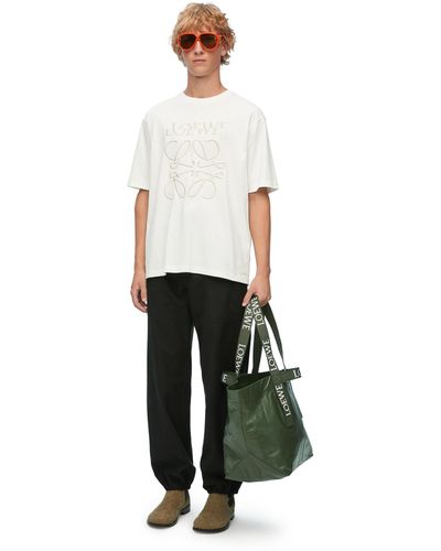 Loewe Loose Fit T-shirt In Cotton - White