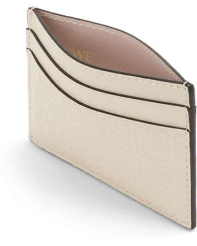 Loewe Repeated Logo Leather Cardholder - White