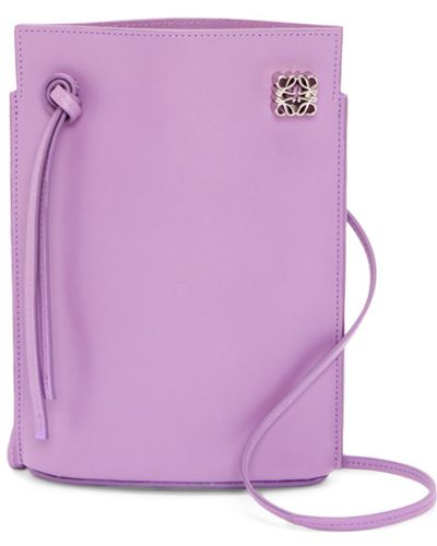 Loewe Luxury Dice Pocket In Classic Calfskin - Pink