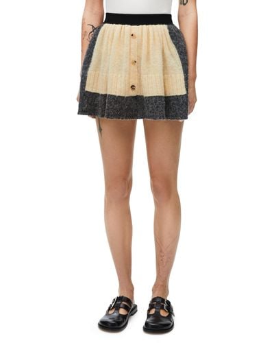 Loewe Luxury Skirt In Wool - Multicolor