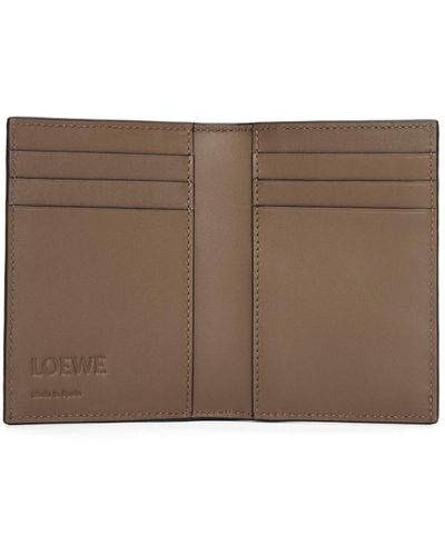 Loewe Luxury Puzzle Bifold Cardholder In Classic Calfskin - Brown