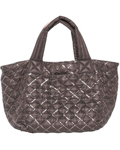 MZ Wallace Black Small Metro Tote Deluxe in Blue