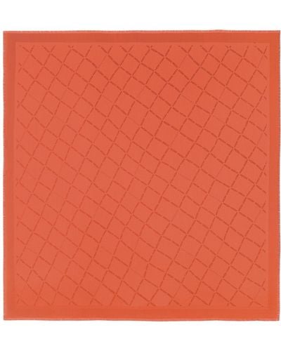 Longchamp Estola de mujer Le Roseau - Naranja