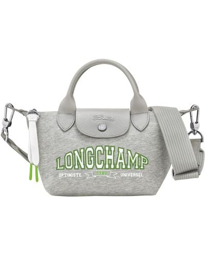 Longchamp Bolso con asa superior XS Le Pliage Collection - Gris