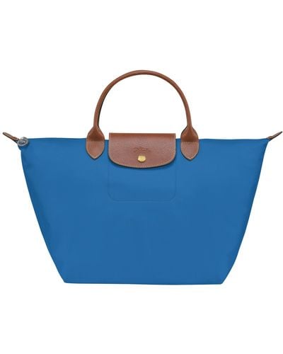 Longchamp Tas Met Handgreep Aan De Bovenkant M Le Pliage Original - Blauw