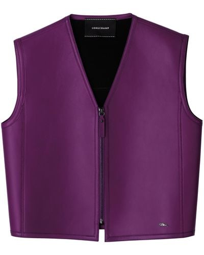 Longchamp Mouwloos Vest - Paars