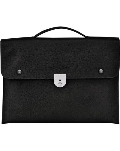 Longchamp Maletín S Le Foulonné - Negro