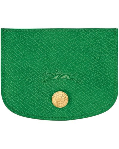 Longchamp Karten-Etui Épure - Grün