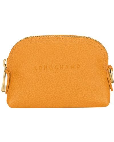 Longchamp Monedero Le Foulonné - Naranja