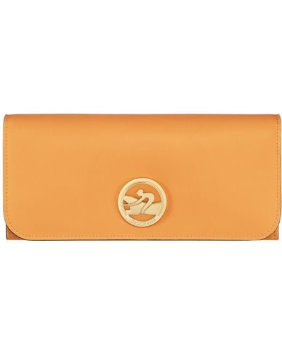 Longchamp Portefeuille à rabat Box-Trot - Orange