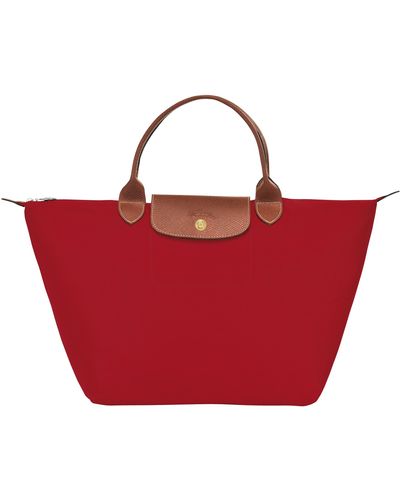 Longchamp Bolso con asa superior M Le Pliage Original - Rojo