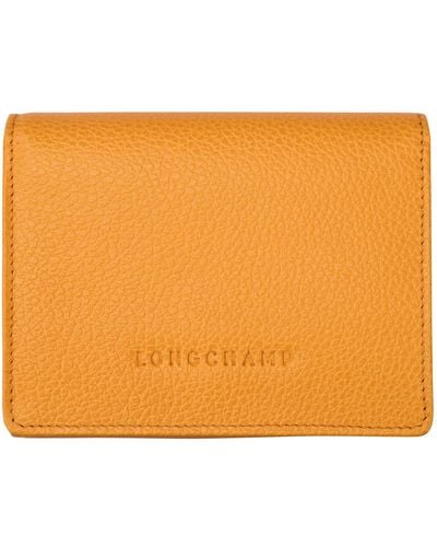 Longchamp Brieftasche im Kompaktformat Le Foulonné - Orange