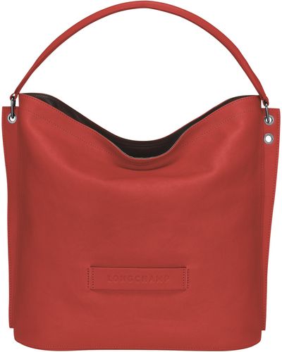 Longchamp Sac porté épaule L 3D - Rouge