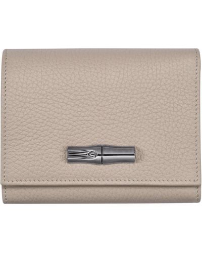 Longchamp Brieftasche im Kompaktformat Roseau Essential - Natur