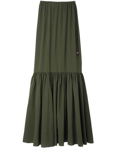 Longchamp Falda larga - Verde