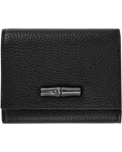 Longchamp Brieftasche im Kompaktformat Roseau Essential - Schwarz