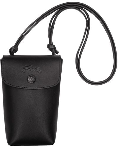 Longchamp Etui téléphone avec cordon Le Pliage Xtra - Noir