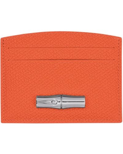 Longchamp Karten-Etui Le Roseau - Orange