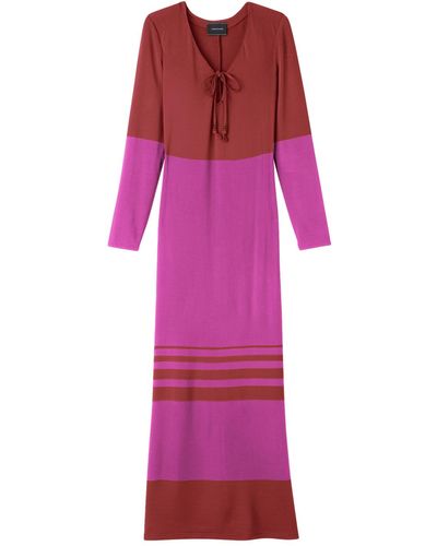 Longchamp Robe longue - Violet