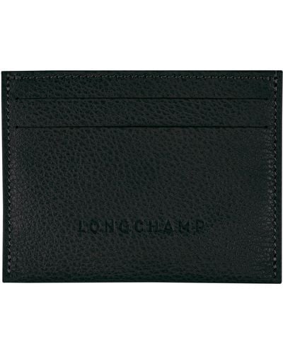 Longchamp Karten-Etui Le Foulonné - Schwarz