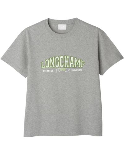 Longchamp Camiseta - Gris