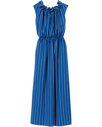 Longchamp Langes Kleid Kollektion Frühjahr/Sommer 2022 - Blau