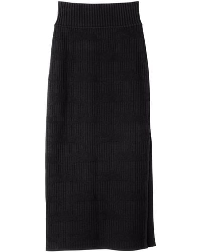 Longchamp Falda midi - Negro