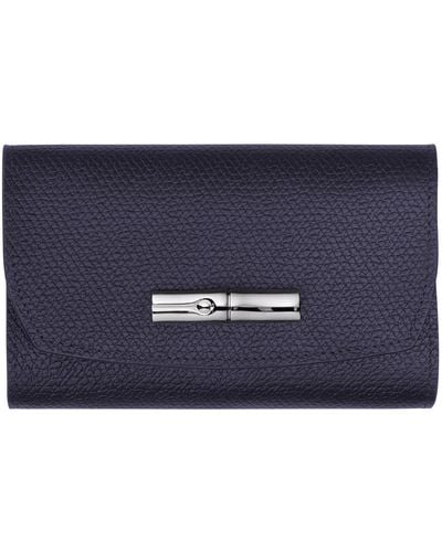 Longchamp Brieftasche im Kompaktformat Le Roseau - Blau