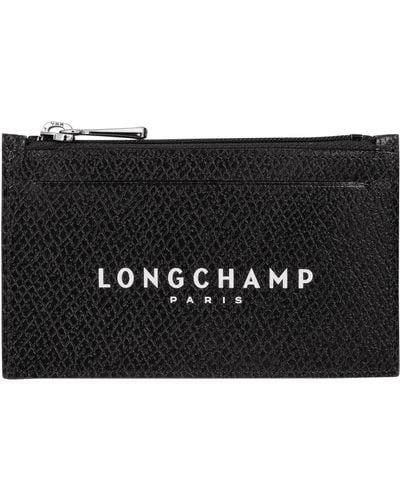 Longchamp Monedero Roseau Essential - Negro