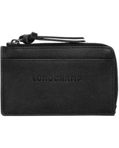 Longchamp Karten-Etui 3D - Schwarz