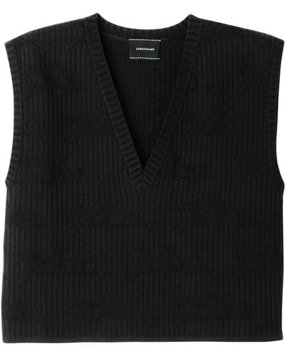Longchamp Jersey sin mangas - Negro