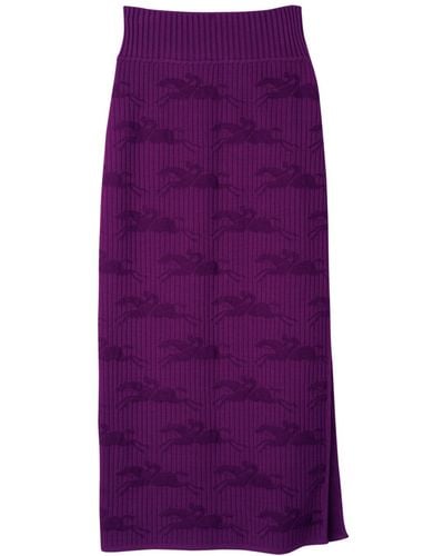 Longchamp Jupe midi - Violet