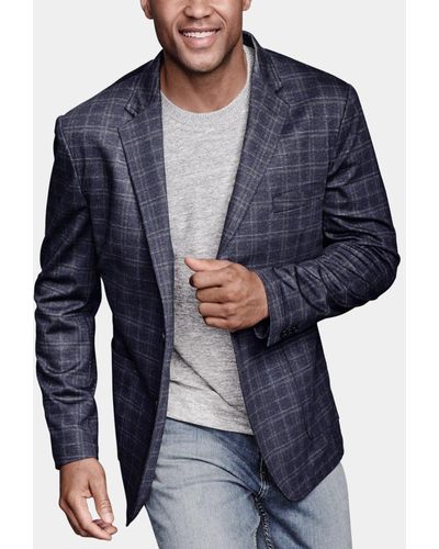 Plaid Blazer - Windowpane Blazer - Coffee Blazer main image 0