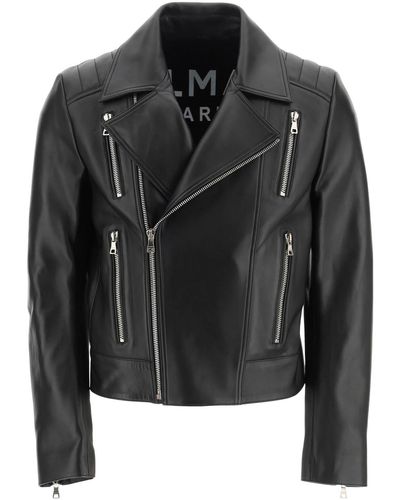 Udled Onset mørke Balmain Leather jackets for Men | Online Sale up to 57% off | Lyst