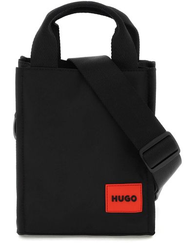 HUGO 'ethon 2.0' Mini Tote Bag With Additional Shoulder Strap - Black