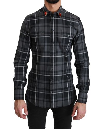 Black and Gray Shirts for Men | Lyst