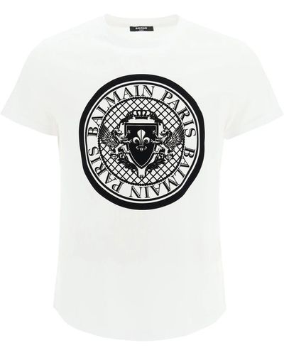 Balmain Short sleeve t-shirts for Men | Online Sale up to 59% off | Lyst