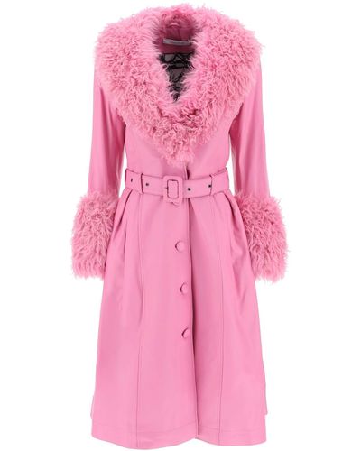 Pink Saks Potts Coats for Women | Lyst