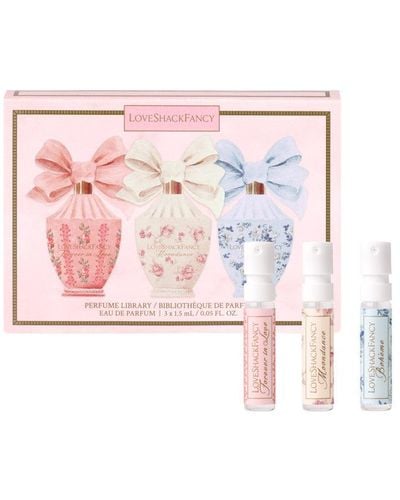 LoveShackFancy Perfume Library Eau De Parfum Discovery Set - Pink