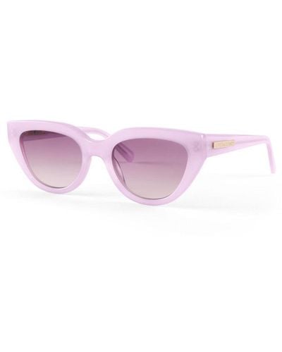 LoveShackFancy Ellana Cat Eye Sunglasses - Pink