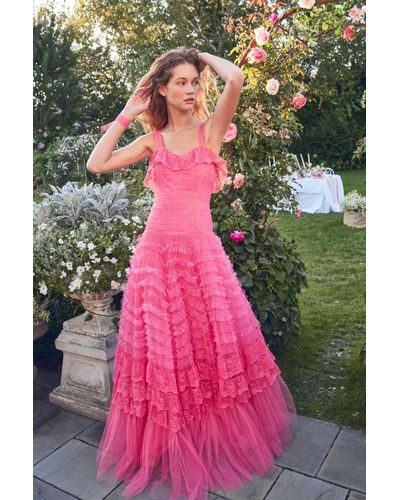 LoveShackFancy Sharelle Gown - Pink