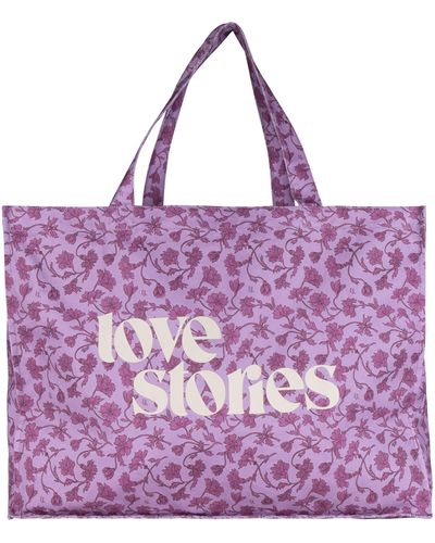 Love Stories Tote Bag - Violet