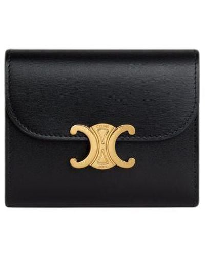 Celine Strap Leather Compact Wallet