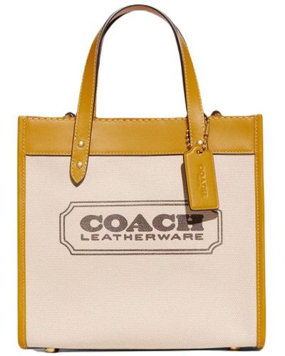 COACH Sophia Tote In Pebble Leather in Metallic