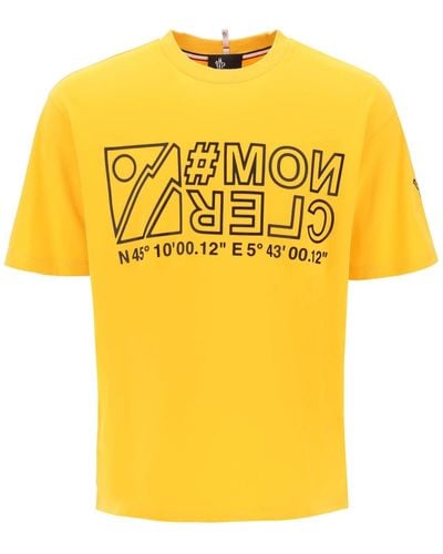 Yellow 3 MONCLER GRENOBLE T-shirts for Men | Lyst