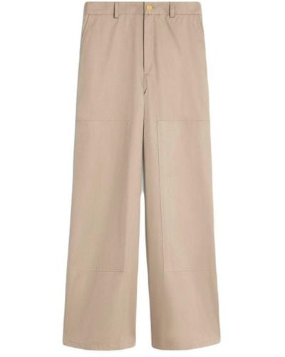 Celine Taillat Pants In Cotton Gabardine - Natural