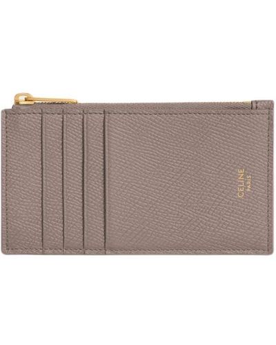 WALLET ON CHAIN MARGO IN TEXTILE TRIOMPHE AND CALFSKIN - NATURAL