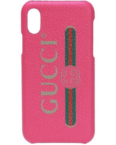 Gucci GG Monogram Leather Iphone Case - Black Phone Cases, Technology -  GUC1149916