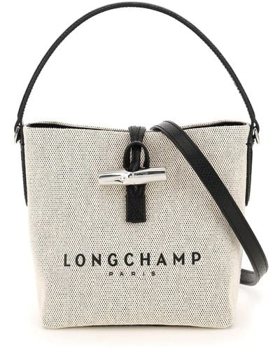 longchamp bucket bag canvas